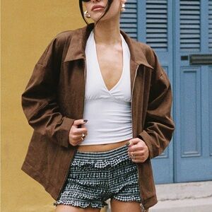 Princess Polly Suede Zip Jacket